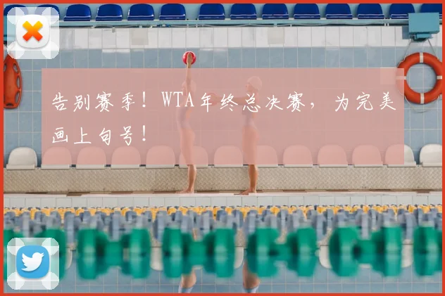 告别赛季！WTA年终总决赛，为完美画上句号！